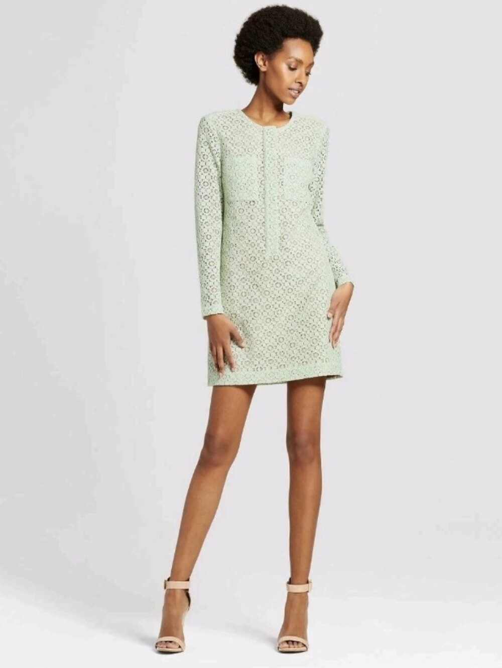 Victoria Beckham for Target Pastel Mint Lace Mini Dress